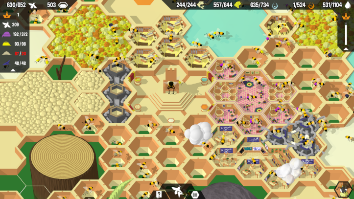 A screenshot of a busy hive.