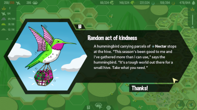 A screenshot of the 'Random act of kindness' event.