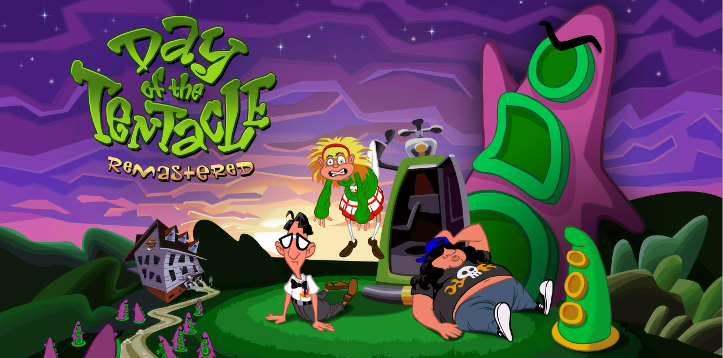 The Day of the Tentacle Remastered splash screen.