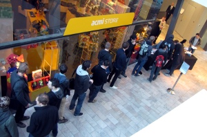 Part of the queue for the second day of Game Masters: The Forum.