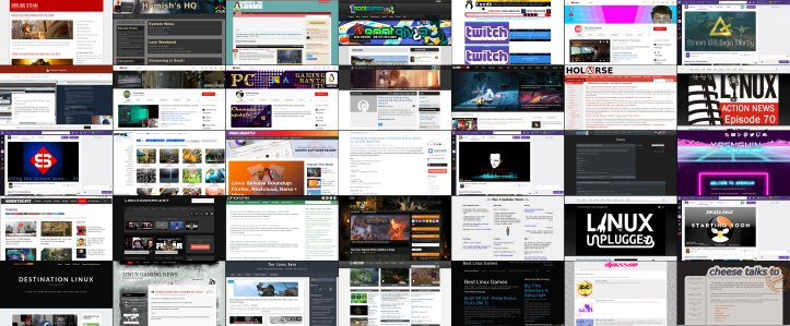 A random selection of prominent and niche Linux gaming sites/communities out there (there are many more).