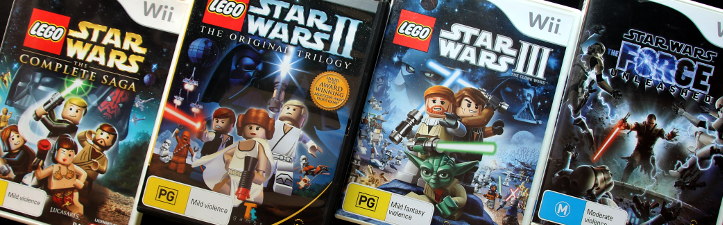 Several Wii and LEGO Star Wars titles